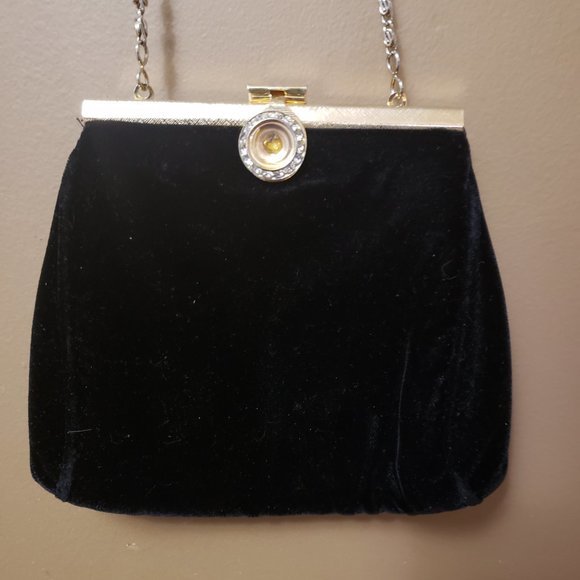 Black Clutch Purse - Pre-Owned - Picture 4 of 7